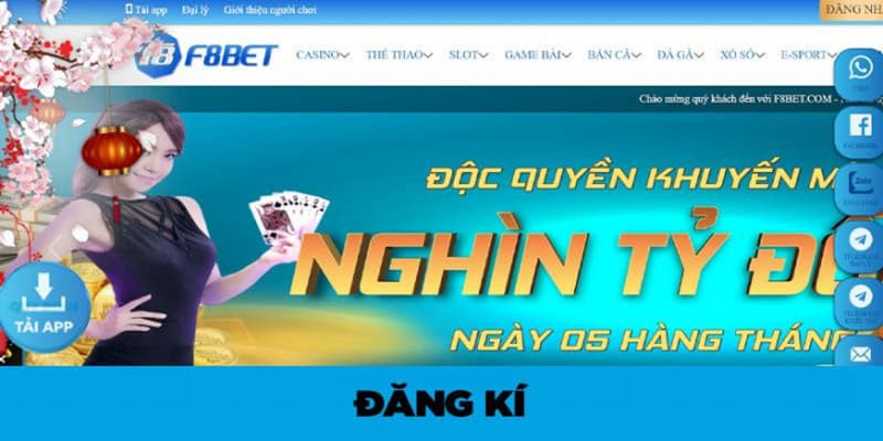 Lợi ích khi tham gia đăng ký F8bet